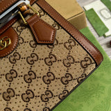 Side profile of statement classic women's handbag – women's luxury handbag