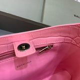 Polished Vegan Leather Handbag - Understated Luxury Look | Women's Premium Handbag #400 - texture close-up (image 9) of designer-inspired handbag