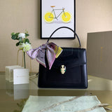 Understated Faux Leather Handbag - Versatile Everyday Design | Women's Statement Accessory #1703 - front view (image 1) of designer-inspired handbag