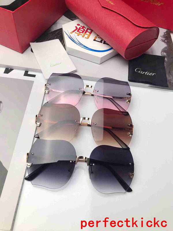 Angled view of Cartier unisex sunglasses