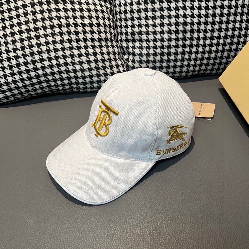 Side view of Burberry unisex cap