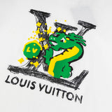 Back view of Louis Vuitton cotton t-shirt with contemporary cut
