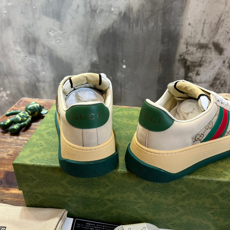 Gucci bold contrast luxury sneakers view 6 minimalist modern build