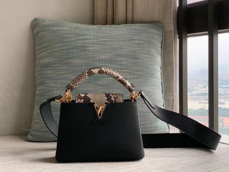 Front view of chic signature women's handbag – women's everyday handbag