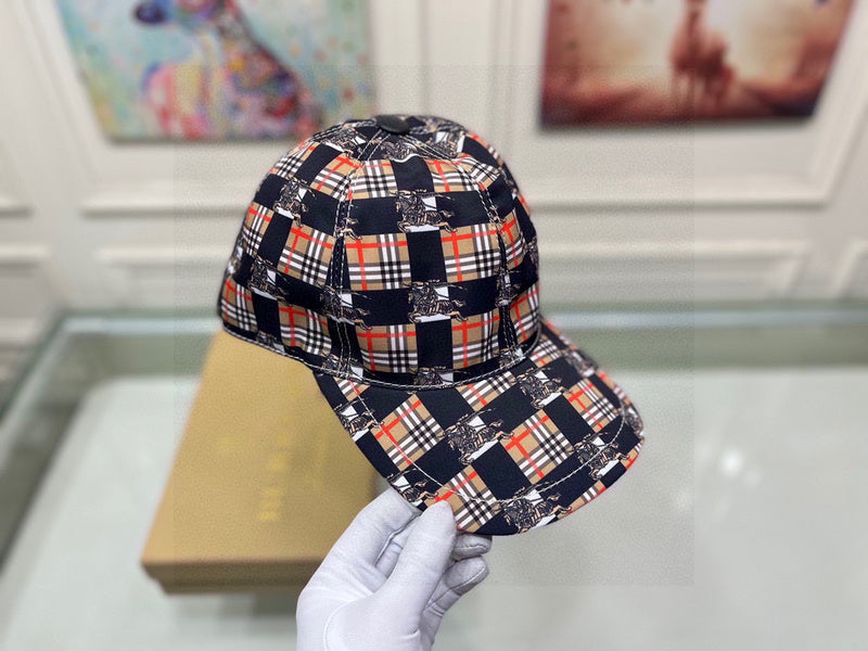Front view of Burberry unisex cap