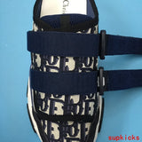 Dior Tan High-Top Sneakers - Toe Detail View