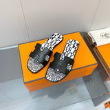 Hermès Tan Platform Sandals - Full Silhouette View