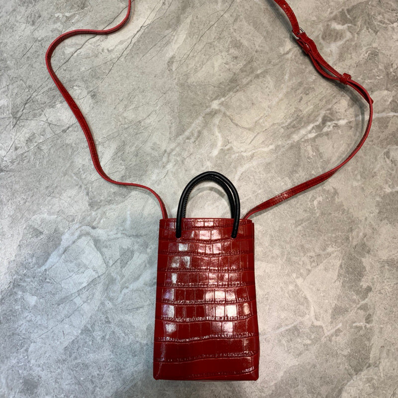 Understated Faux Leather Handbag - Understated Luxury Look | Women's Everyday Carry Handbag #1053 - close-up detail shot (image 3) of designer-inspired handbag