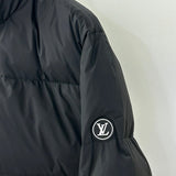 Close-up detail shot of Louis Vuitton luxury clothing with contemporary cut