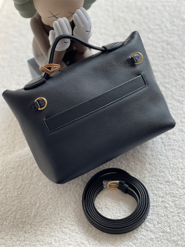 Close-up detail of sophisticated bag design