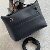Close-up detail of sophisticated bag design