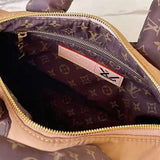 Front view of signature premium women's handbag – women's designer-style accessory
