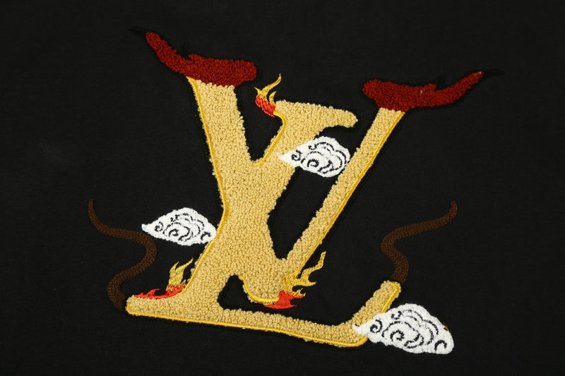 Side profile of Louis Vuitton cotton t-shirt with tailored silhouette