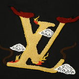 Side profile of Louis Vuitton cotton t-shirt with tailored silhouette