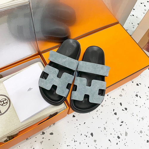 Hermès Tan Gladiator Sandals - Full Silhouette View