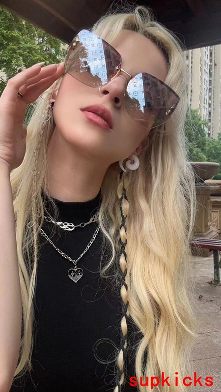 Lifestyle view of Louis Vuitton unisex sunglasses