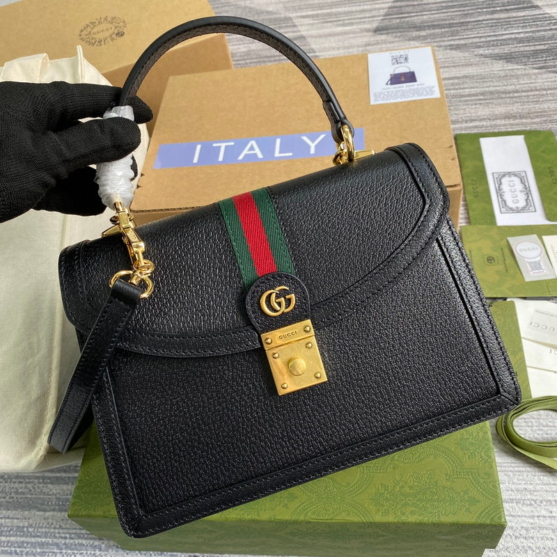 Back view of structured everyday-luxe women's handbag – women's designer-style accessory