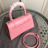 Top view of modern premium women's handbag – women's statement bag