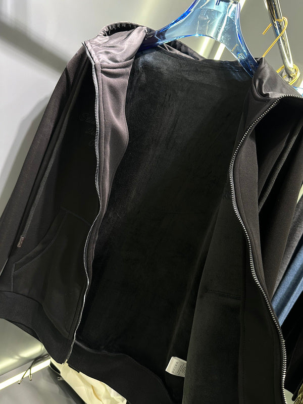 Side profile of Louis Vuitton luxury clothing with contemporary cut