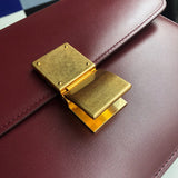 Back view of sleek everyday-luxe women's handbag – women's luxury handbag