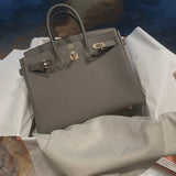 Sophisticated bag shown from front angle