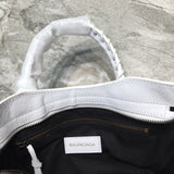 Understated Vegan Leather Handbag - Versatile Everyday Design | Women's Statement Accessory #960 - texture close-up (image 9) of designer-inspired handbag
