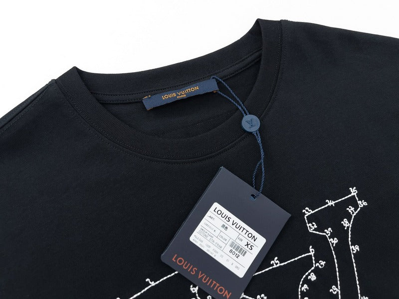Flat lay presentation of Louis Vuitton cotton t-shirt with everyday silhouette