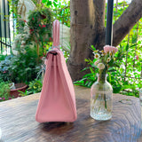 Close-up detail of streamlined bag design