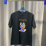 Side profile of Louis Vuitton cotton t-shirt with tailored silhouette
