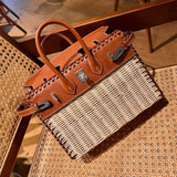 Tailored carryall bag carried on shoulder