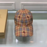 Close-up detail view of Burberry unisex cap