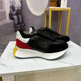 Alexander McQueen Black Pointed-Toe Flats - Toe Detail View