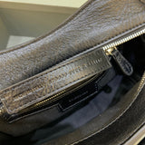 Effortless Faux Leather Handbag - Signature Hardware Accents | Women's Designer-Inspired Purse #341 - texture close-up (image 9) of designer-inspired handbag