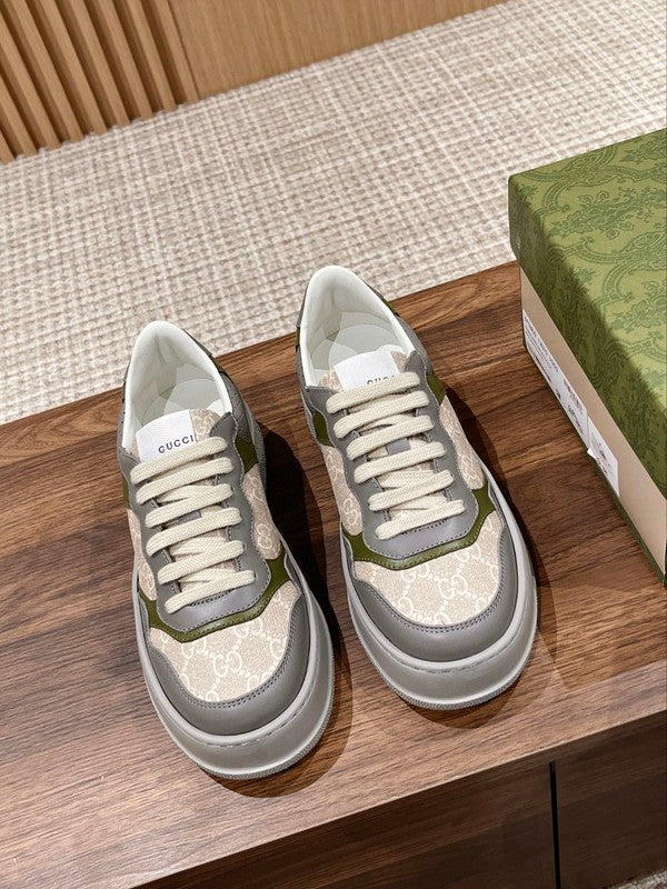 Gucci two-tone luxury sneakers view 10 minimalist modern build