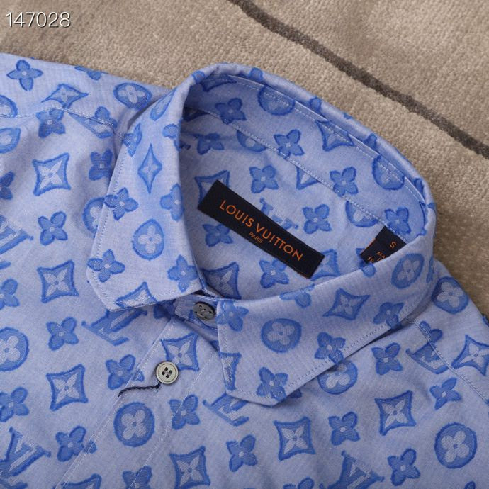Back view of Louis Vuitton luxury clothing with tailored silhouette