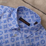 Back view of Louis Vuitton luxury clothing with tailored silhouette