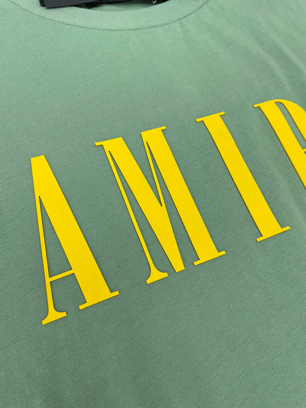 Close-up of Amiri t-shirt craftsmanship
