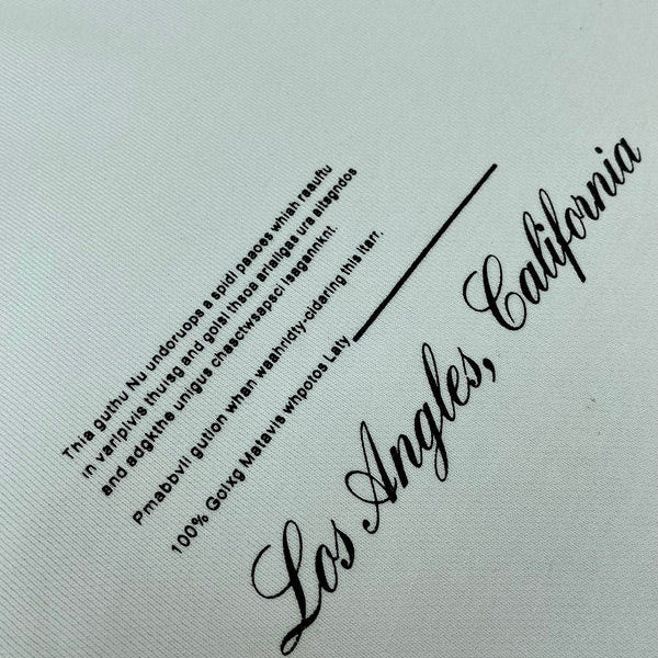 Close-up of Amiri hoodie craftsmanship