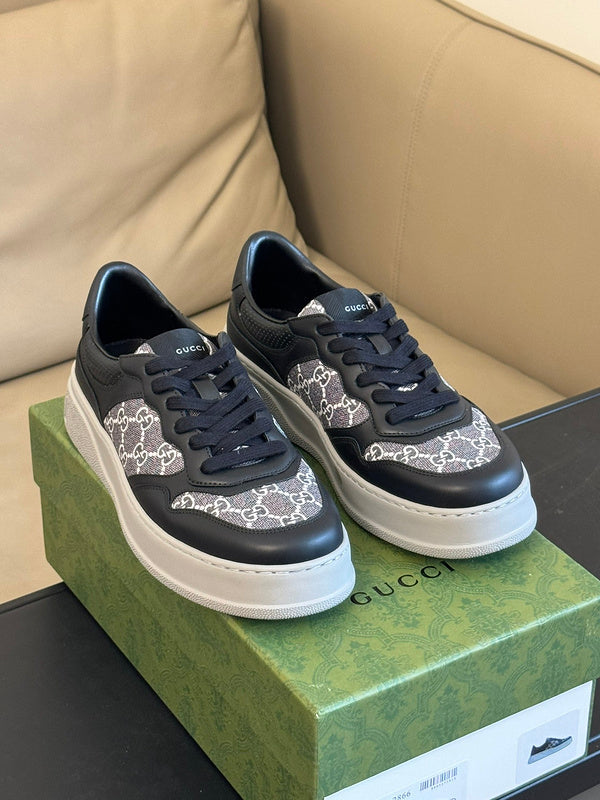 Gucci muted earth tones luxury sneakers view 5 everyday casual design