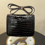Close-up detail of sleek bag design
