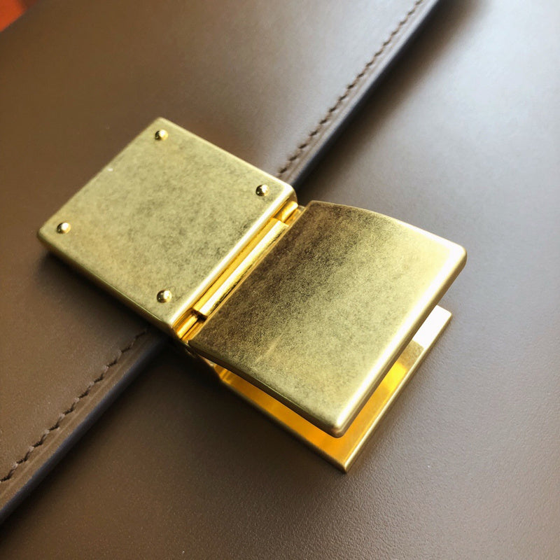 Back view of statement modern women's handbag – women's luxury handbag