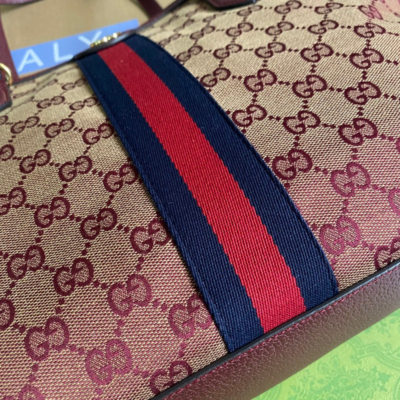 Back view of modern statement women's handbag – women's luxury accessory