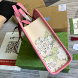 Side view of tailored structured handbag