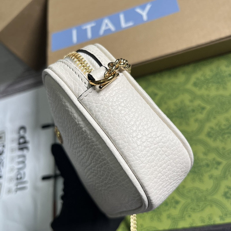 Interior view of structured polished women's handbag – women's statement bag
