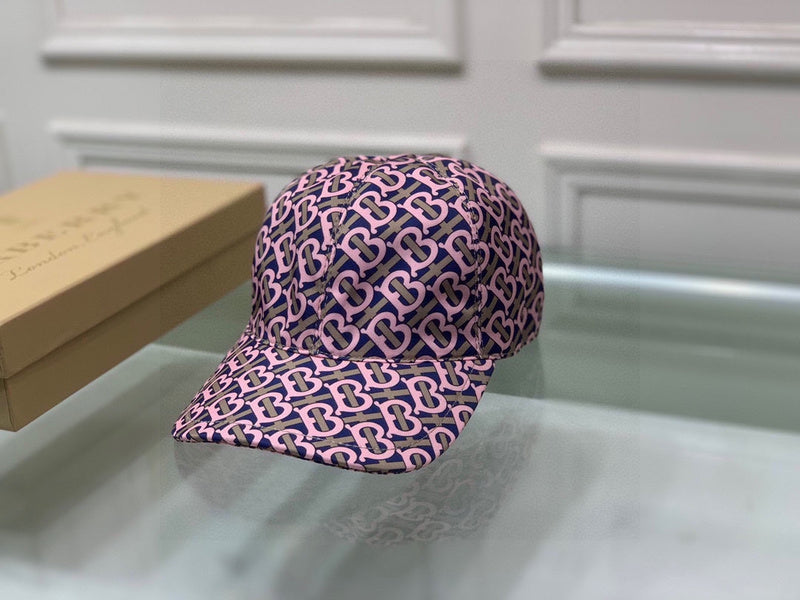 Close-up detail view of Burberry unisex cap