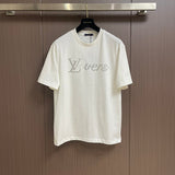 Back view of Louis Vuitton cotton t-shirt with logo-detail design