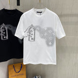 Back view of Louis Vuitton cotton t-shirt with streetwear-inspired cut