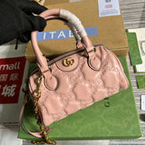 Tailored bag shown from front angle