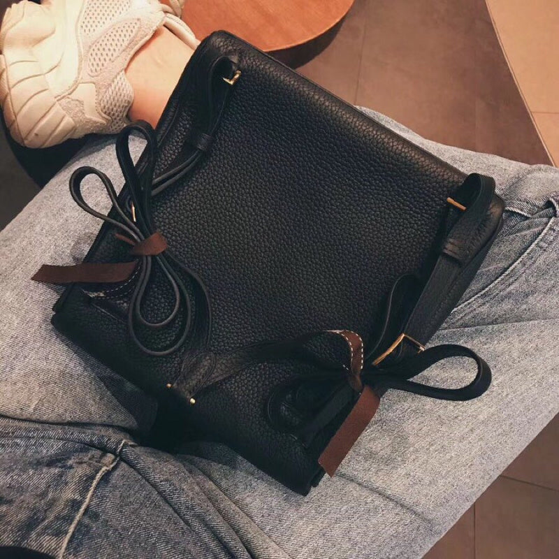 Close-up detail of balanced bag design