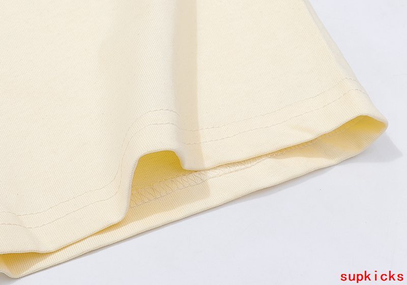 Close-up detail shot of Rhude luxury clothing with relaxed-fit cut
